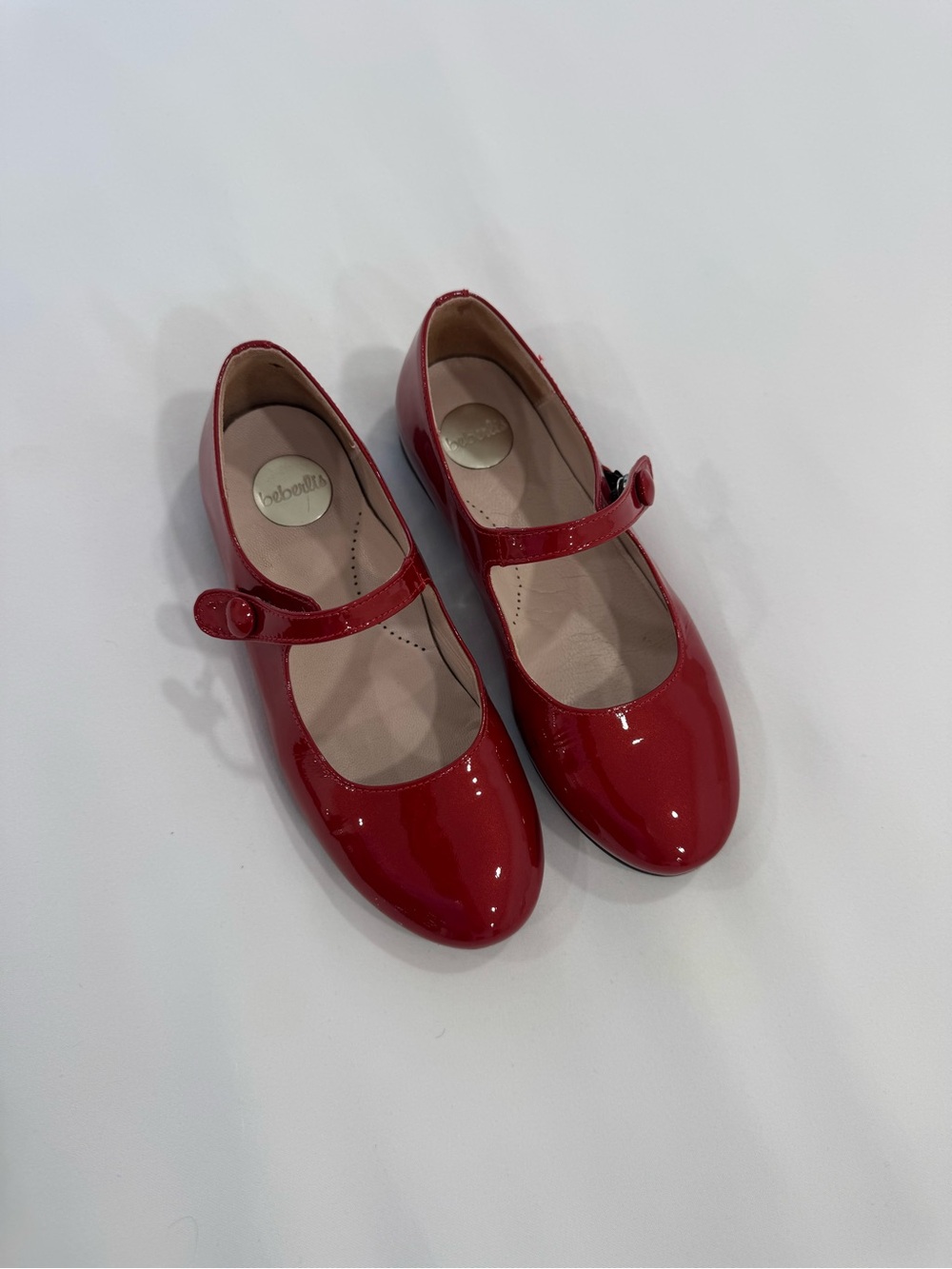 Beberlis Red Patent Mary Jane Dress Shoes for Girls size 32
